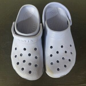 CROCS Gray light blue purple Water Shoes Lightweight Slip-On Comfort